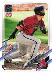2021 Topps UK Edition Base Set Daulton Varsho #32 card