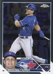 2023 Topps Chrome Base Set Daulton Varsho #33 card