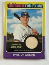 2024 Topps Heritage Clubhouse Collection Relic Daulton Varsho #CCR-DV card