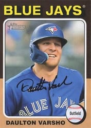 2024 Topps Heritage Mini Base Set Daulton Varsho #258 card