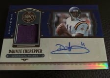2021 Panini Legacy Legacy Patch Autographs Daunte Culpepper #LPA-DC card