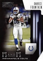 2018 Panini Playbook X's and O's Daurice Fountain #37 card