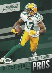 2019 Panini Prestige Prestigious Pros Davante Adams #PP-DA card