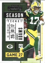 2020 Panini Contenders Base Set Davante Adams #64 card