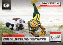2021 Panini Prestige Highlight Reel Davante Adams #HR-DA card