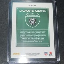 2022 Panini Donruss Downtown Davante Adams #DT-DA card