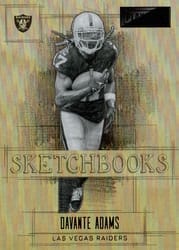 2022 Panini Playbook Sketchbooks Davante Adams #20 card