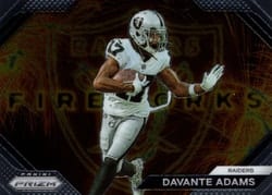 2023 Panini Prizm Fireworks Davante Adams #21 card