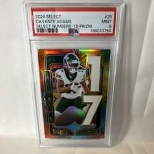 2024 Panini Select Select Numbers Davante Adams #25 card