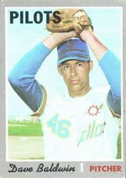 1970 Topps Base Set Dave Baldwin #613 card