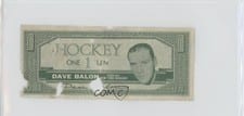 1962 Topps Hockey Bucks Dave Balon card