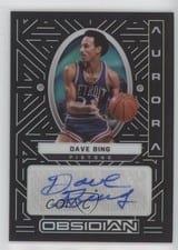 2021-22 Panini Obsidian Aurora Autographs Dave Bing #AUR-DBG card
