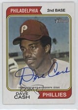 2023 Topps Heritage Real One Autographs Dave Cash #ROA-DC card