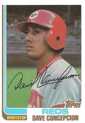 1982 Topps Base Set Dave Concepcion #660 card