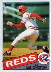 1985 Topps Base Set Dave Concepcion #515 card