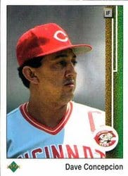 1989 Upper Deck Base Set Dave Concepcion #196 card