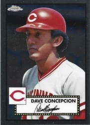 2021 Topps Chrome Platinum Anniversary Base Set Dave Concepcion #544 card
