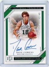 2020-21 Panini National Treasures Peerless Signatures Dave Cowens #PE-DCW card