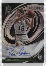 2021-22 Panini Spectra Icons Autographs Dave Cowens #IA-DVC card