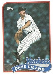1989 Topps Base Set Dave Eiland #8 card