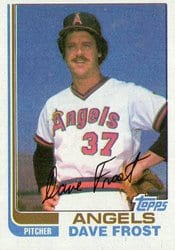 1982 Topps Base Set Dave Frost #24 card