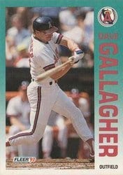 1992 Fleer Base Set Dave Gallagher #59 card