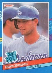 1991 Donruss Base Set Dave Hansen #45 card