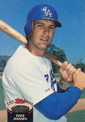 1992 Stadium Club Base Set Dave Hansen #36 card