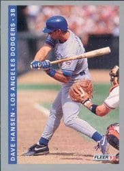 1993 Fleer Base Set Dave Hansen #449 card