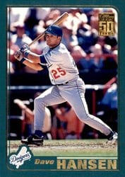 2001 Topps Base Set Dave Hansen #55 card