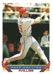 1993 Topps Base Set Dave Hollins #17 card