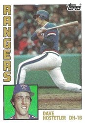 1984 Topps Base Set Dave Hostetler #62 card