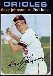1971 Topps Base Set Dave Johnson #595 card