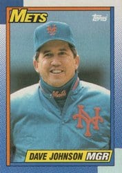 1990 Topps Base Set Dave Johnson #291 card
