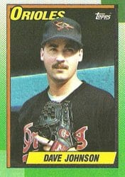 1990 Topps Base Set Dave Johnson #416 card