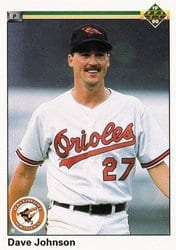 1990 Upper Deck Base Set Dave Johnson #425 card