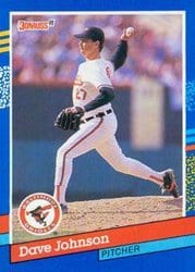 1991 Donruss Base Set Dave Johnson #126 card