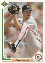 1991 Upper Deck Base Set Dave Johnson #299 card