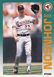 1992 Fleer Base Set Dave Johnson #12 card