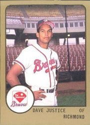 1988 ProCards Base Set Dave Justice #24 card
