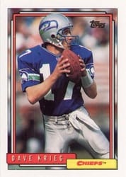 1992 Topps Base Set Dave Krieg #574 card