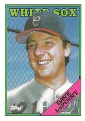 1988 Topps Base Set Dave LaPoint #334 card