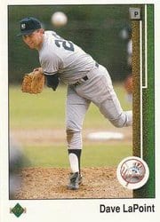 1989 Upper Deck Base Set Dave LaPoint #706 card