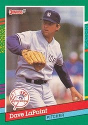 1991 Donruss Base Set Dave LaPoint #481 card