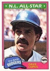 1981 Topps Base Set Dave Lopes #50 card