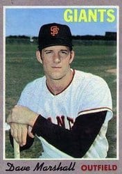 1970 Topps Base Set Dave Marshall #58 card