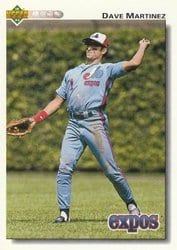 1992 Upper Deck Base Set Dave Martinez #382 card