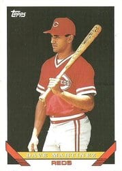 1993 Topps Base Set Dave Martinez #671 card