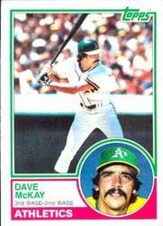 1983 Topps Base Set Dave McKay #47 card