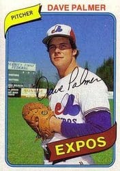 1980 Topps Base Set Dave Palmer #42 card
